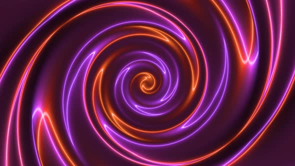 Brown Purple Neon Glowing Twirl Background Animation alt