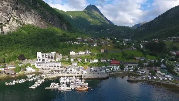 Geiranger Town Backwards Reverse