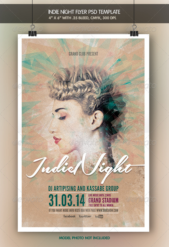 Indie Night | Flyer Template - Clubs & Parties Events