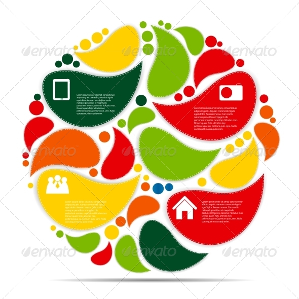 Infographic Business Template - Web Technology