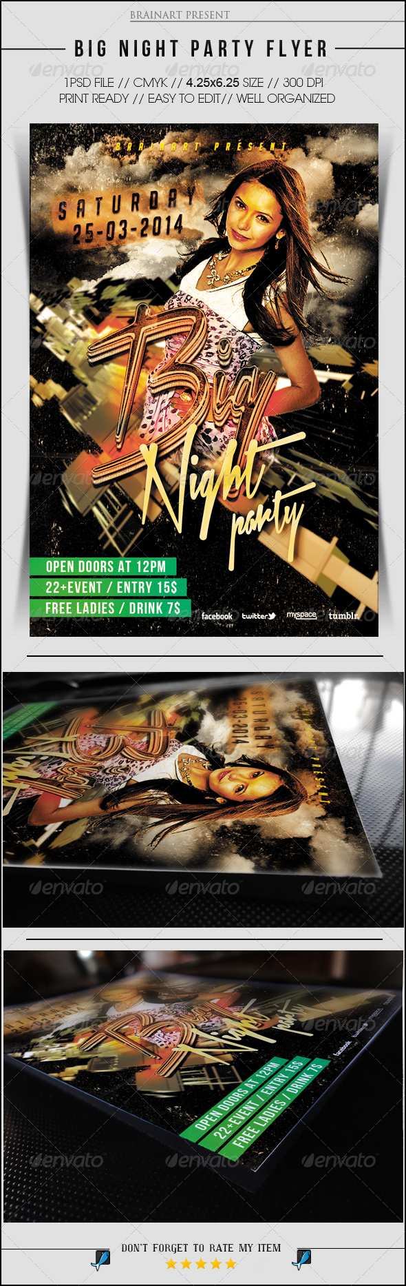 Big Night Party Flyer - Clubs & Parties Events