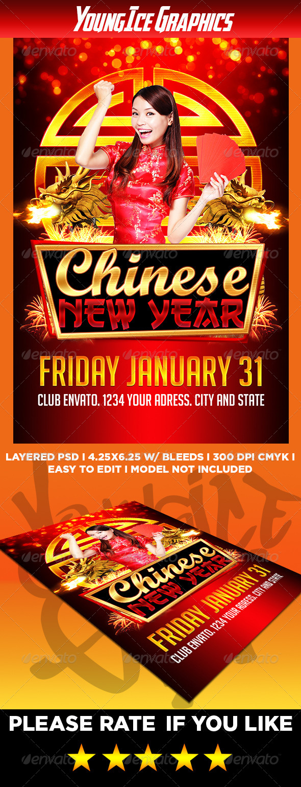 Chinese New Year Flyer - Holidays Events