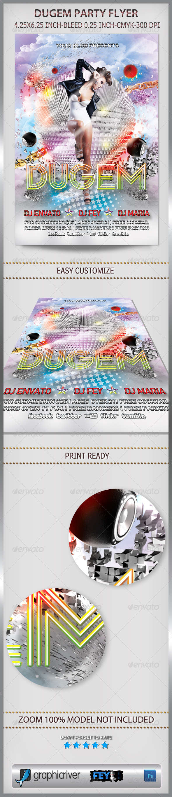 Dugem Party Flyer - Clubs & Parties Events