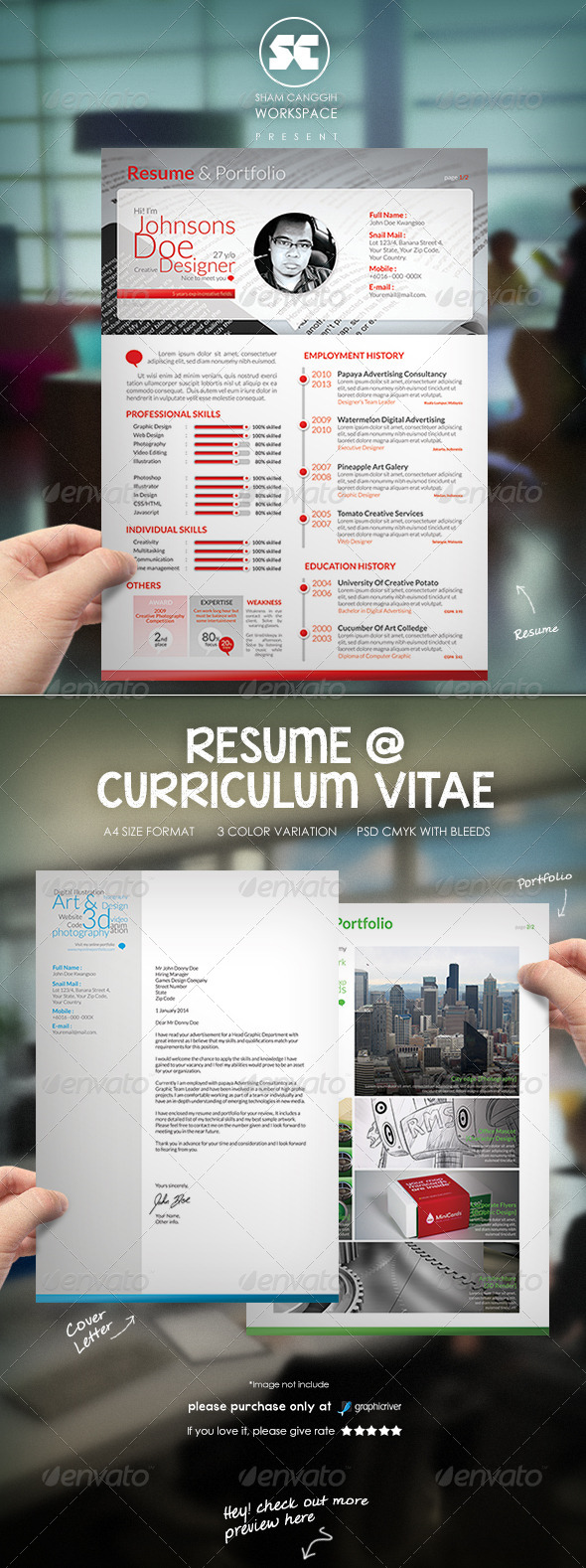 Clean & Modern Resume CV