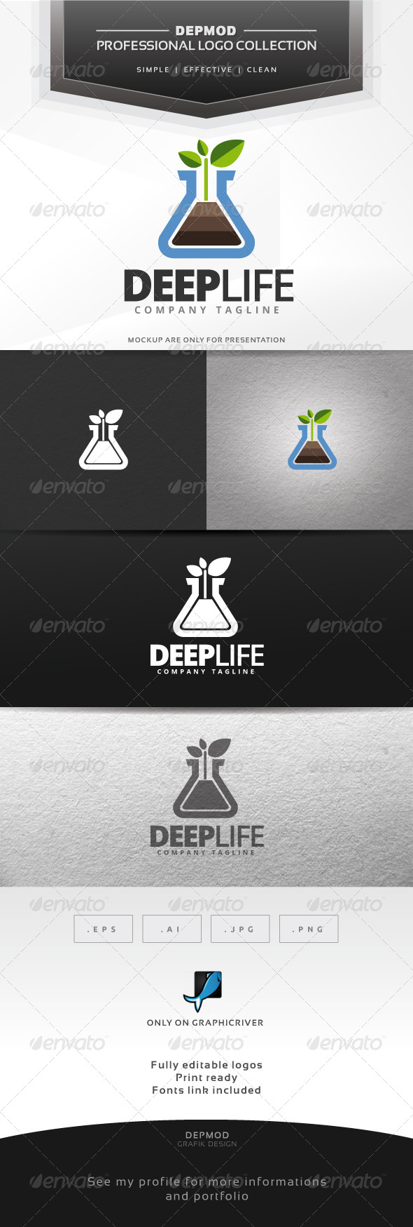 Deep Life Logo - Symbols Logo Templates