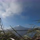 Mount Fuji Volcano and Small Boats Passing By in Japan - VideoHive Item for Sale