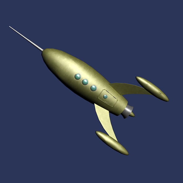 Retro Rocket - 3Docean 6591890