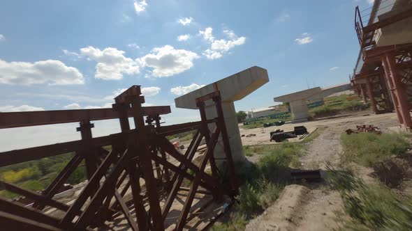 Supports of Unfinished Bridge in Water alt