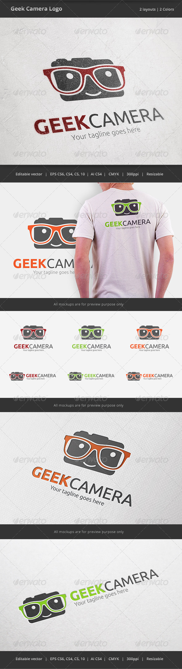 Geek Camera Logo - Humans Logo Templates