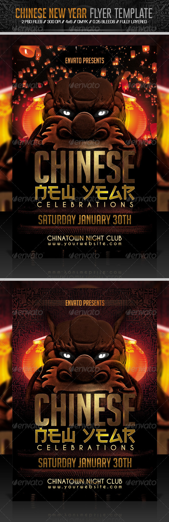 Chinese New Year Flyer Template - Holidays Events