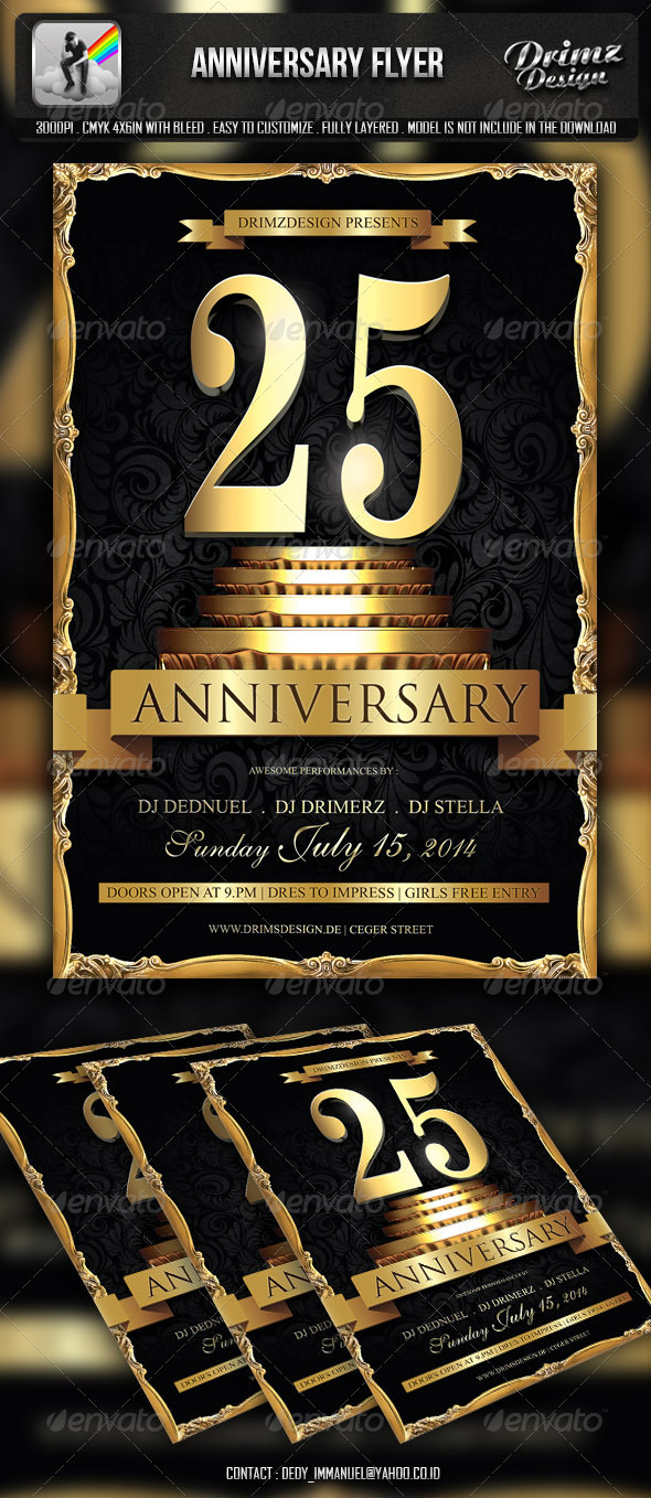 Anniversary Flyer - Events Flyers