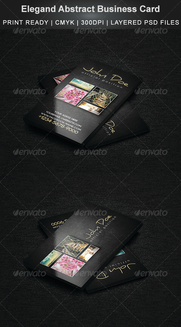 Elegand Abstract Business Card - Creative Business Cards