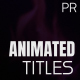 Animated Titles - VideoHive Item for Sale