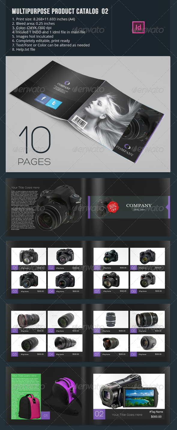 Multipurpose Product Catalog - 10 Pages - Catalogs Brochures