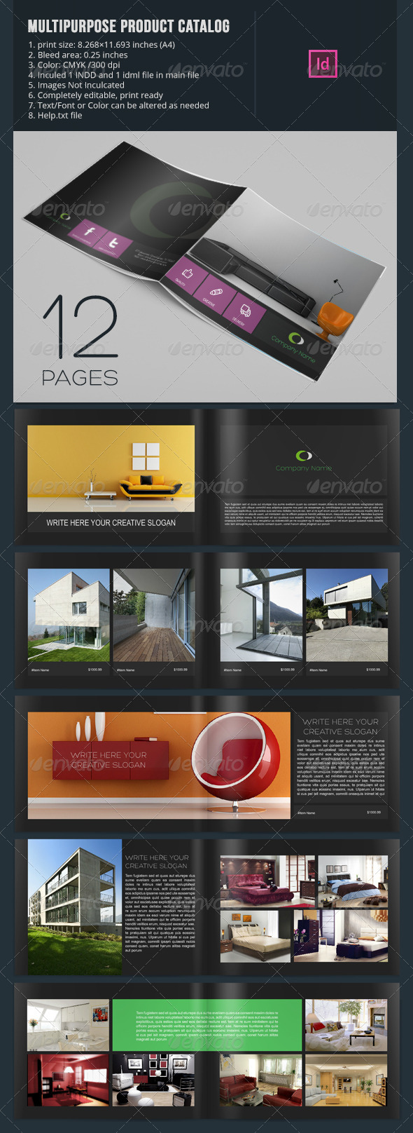 Multipurpose Product Catalog - 12 Pages - Catalogs Brochures