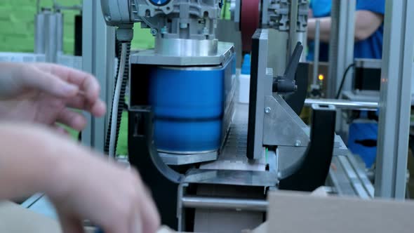 Automated Blister Packing at Drug Pharmaceutical Plant alt