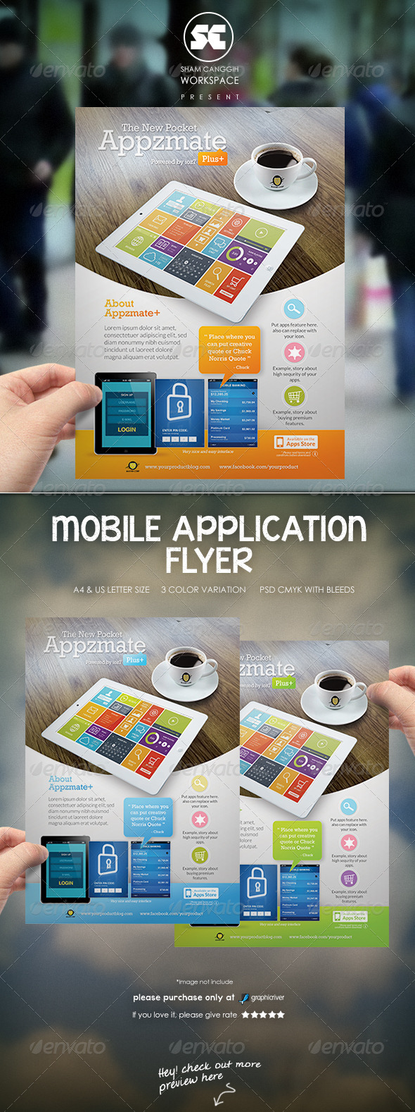 app marketing flyer hobit
