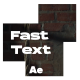 Fast Text Animation - VideoHive Item for Sale