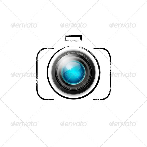 Vector Camera Icon - Computers Technology