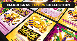 Mardi Gras Flyers and Posters Collection