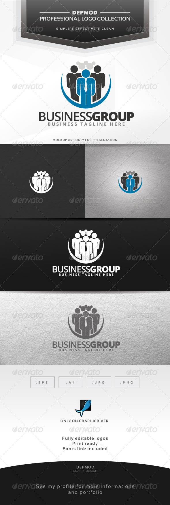 Business Group Logo - Humans Logo Templates