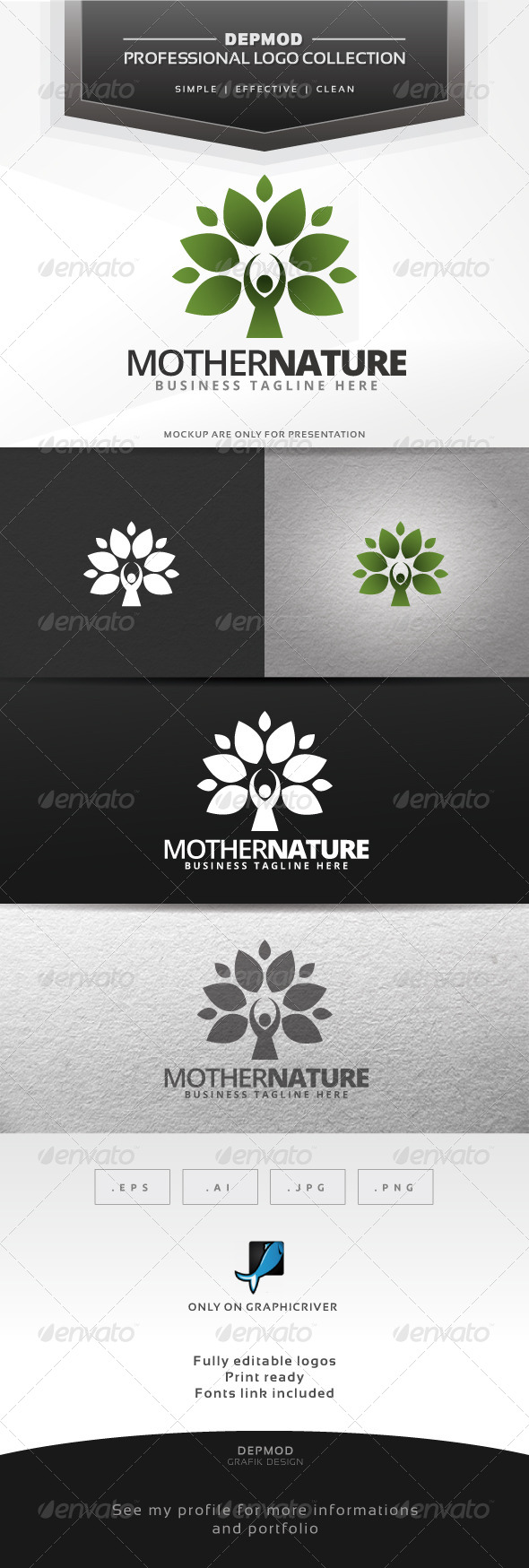 Mother Nature Logo - Symbols Logo Templates