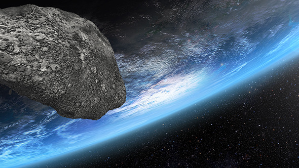 Asteroid Approaching Earth, Motion Graphics | VideoHive