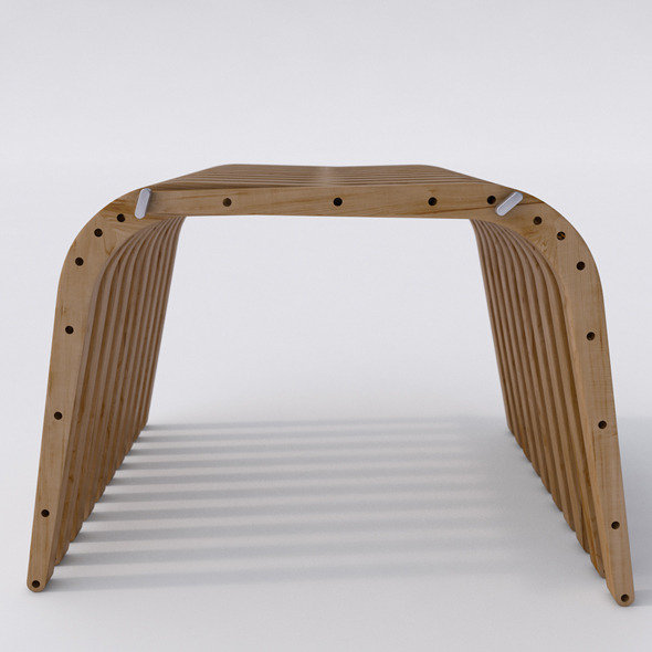 Wooden Bench 74 - 3Docean 6601054