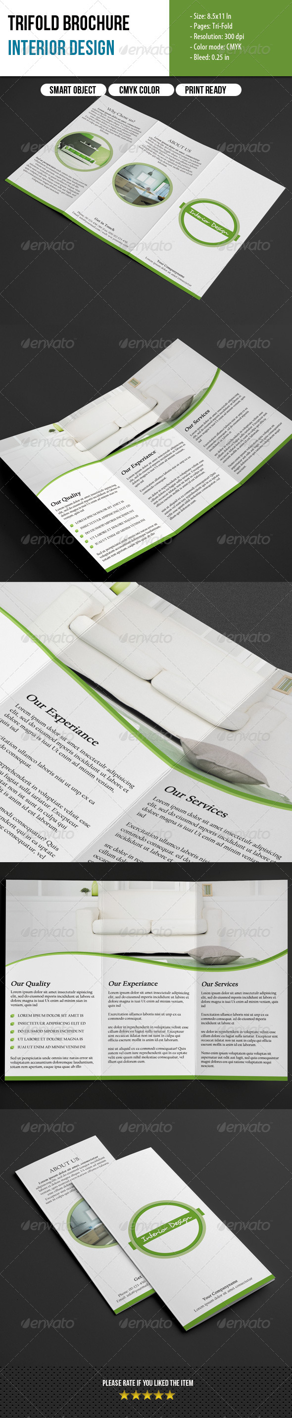 Trifold Brochure-Interior Design - Corporate Brochures