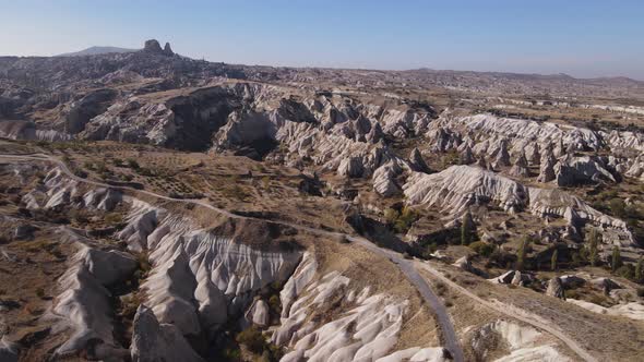 Goreme National Park Near Nevsehir Town. Turkey. Aerial View alt