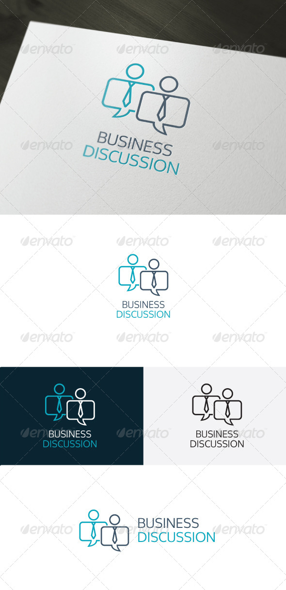 Business Discussion Logo - Humans Logo Templates