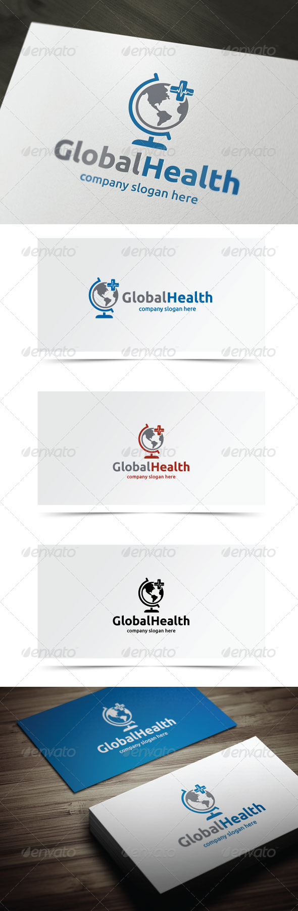 Global Health - Objects Logo Templates