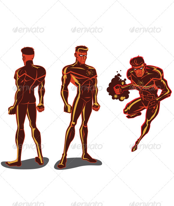 Atom Man - People Characters