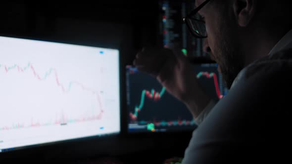 Trader Sad Drop Stock Market alt