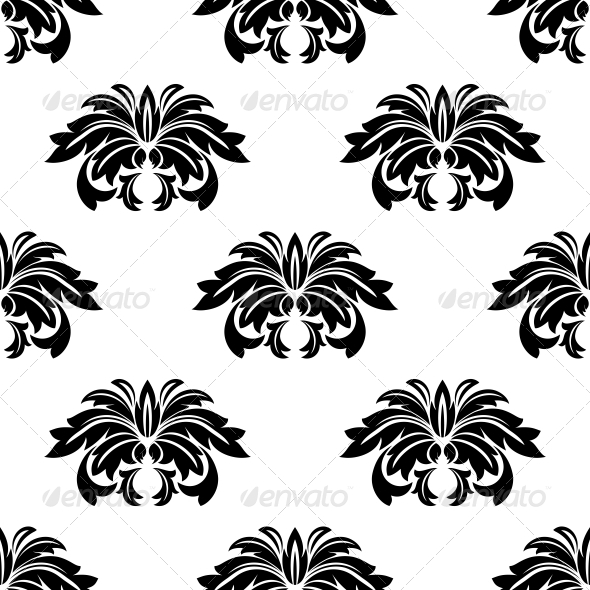 Repeat Seamless Pattern of Arabesques - Patterns Decorative