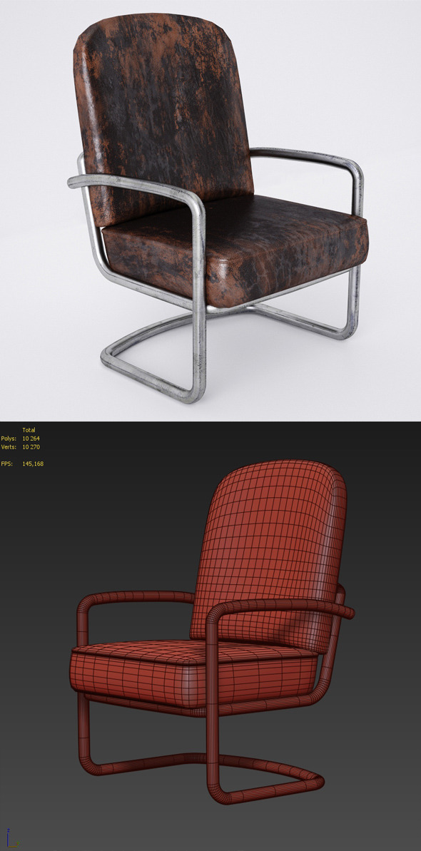 Old chair Miller - 3Docean 6604988