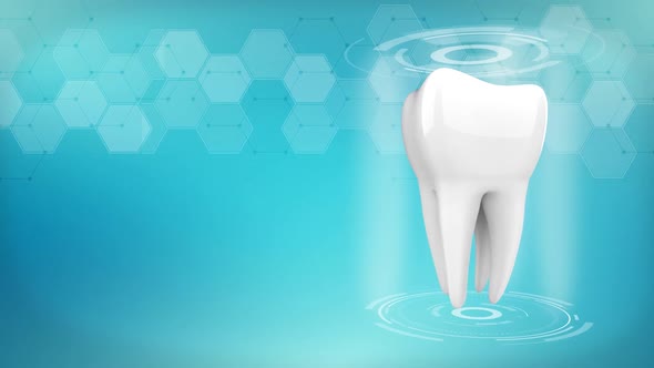 Dental Background Loop With Tooth
