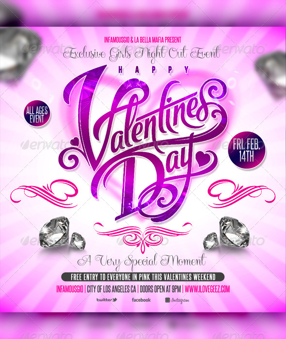 Valentines Day 10 - Flyers Print Templates