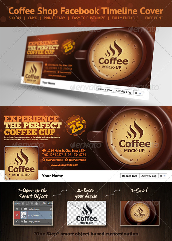 Coffee Shop Facebook Timeline Cover - Facebook Timeline Covers Social Media