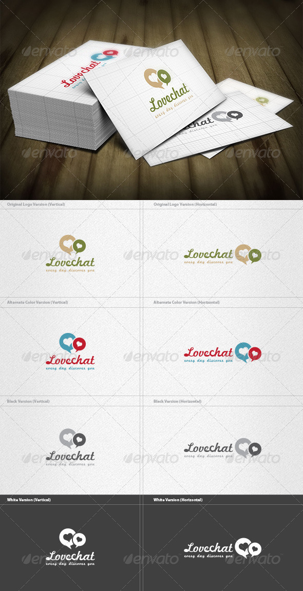 Love Chat Logo - Symbols Logo Templates