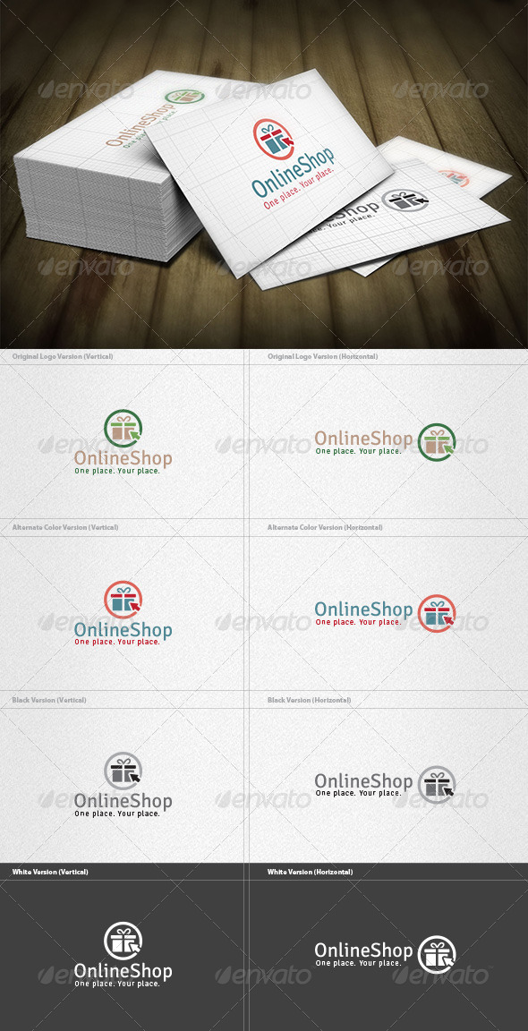 Online Gift Shop Logo - Symbols Logo Templates