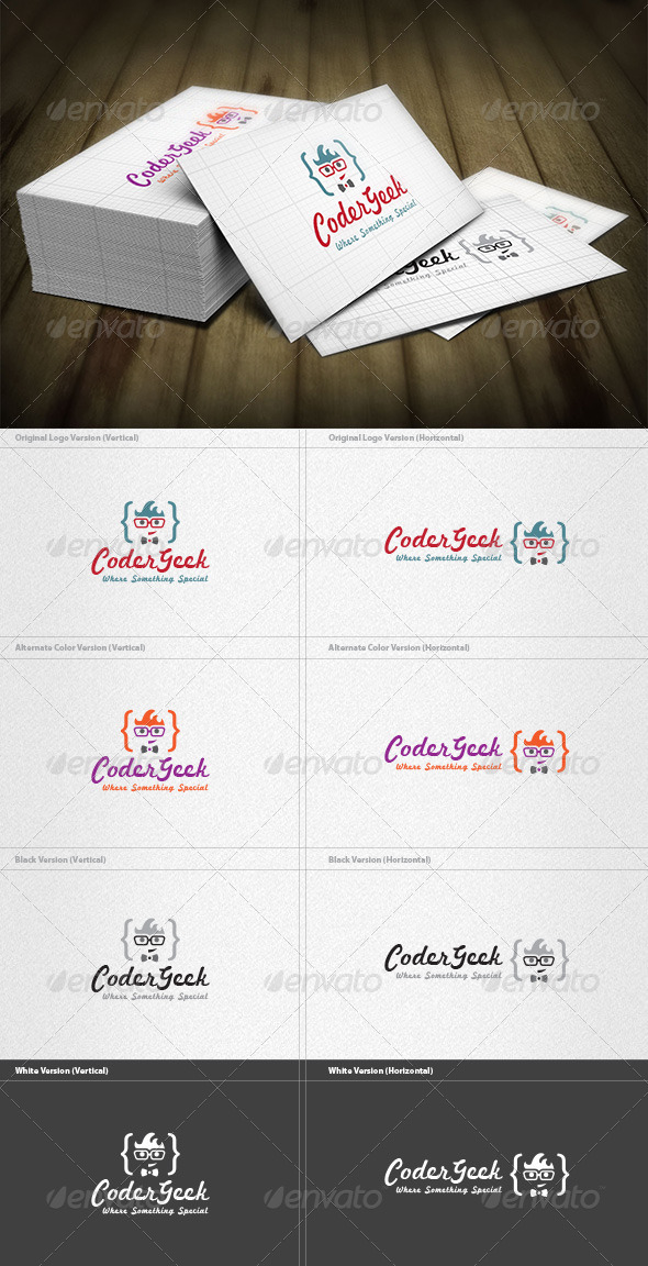 Coder Geek Logo - Humans Logo Templates
