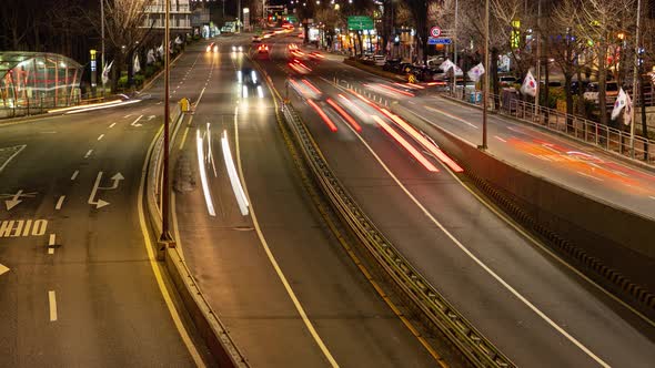 City Night Road Traffic alt