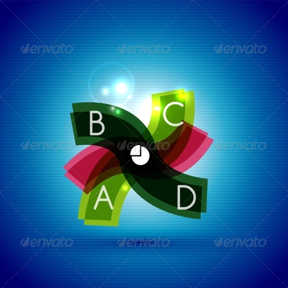Colorful Bright Light Shiny Option Banner - Concepts Business