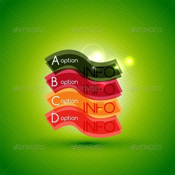 Colorful Bright Light Shiny Option Banner - Concepts Business