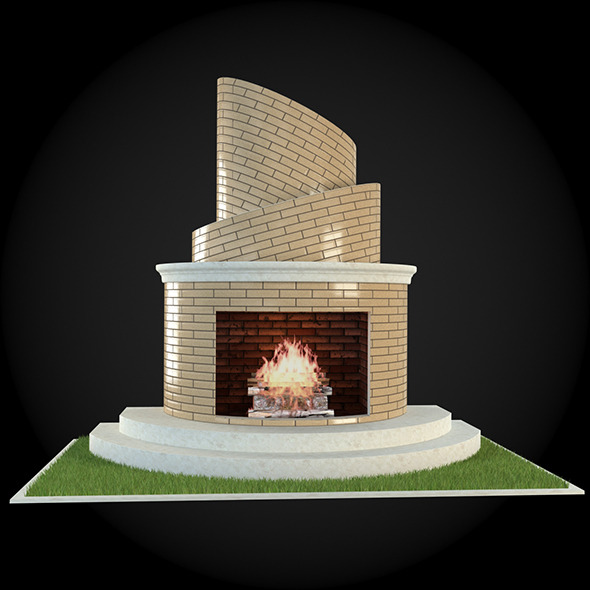 Garden Fireplace 009 - 3Docean 6609170