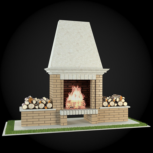 Garden Fireplace 013 - 3Docean 6609319