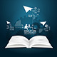 Book Diagram Creative Paper Cut Style