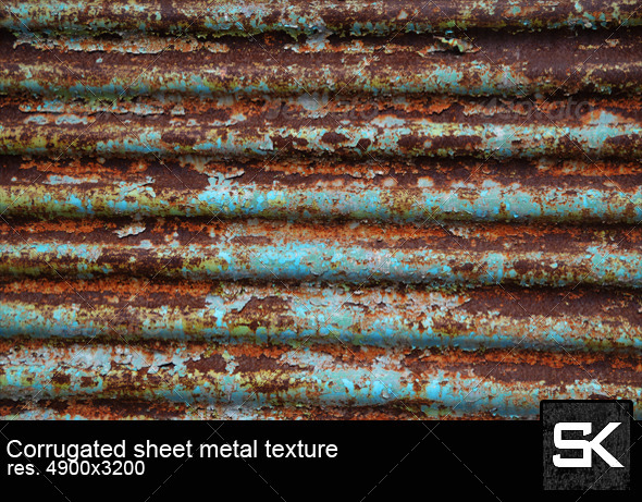 Corrugated Sheet Metal - Metal Textures