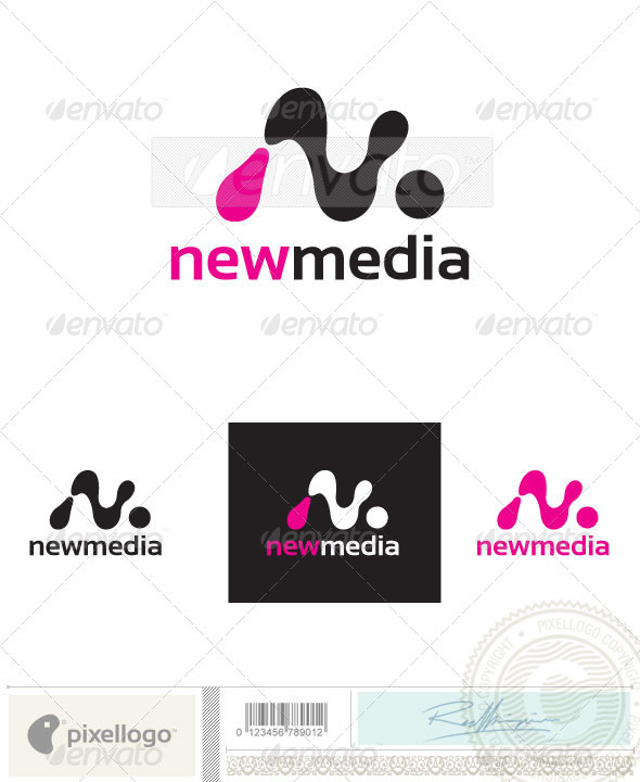Abstract "N" Logo-2395 - Vector Abstract